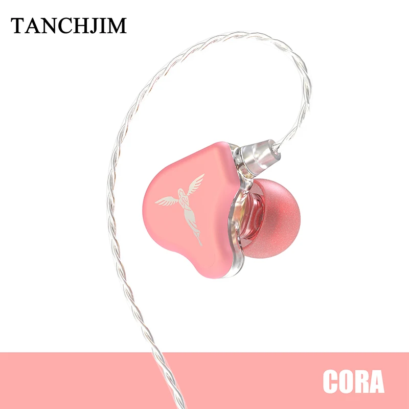 Динамические наушники TANCHJIM кора Hi-Fi наушники-вкладыши с посеребренным OFC кабелем