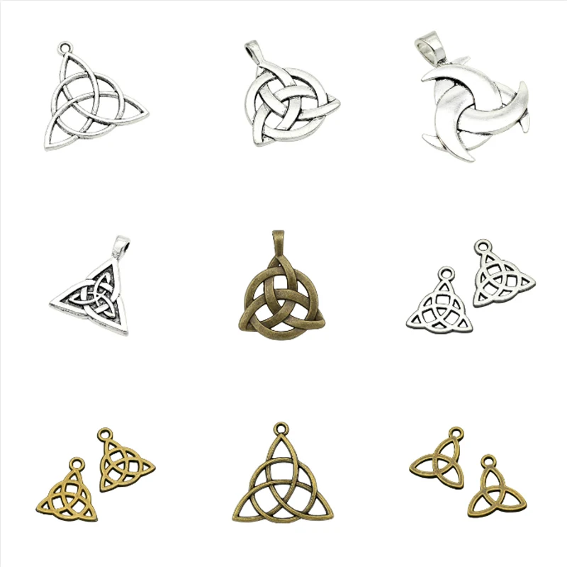 Винтажный Ирландский Узел для селтиков треугольный треугольник символ Троицы