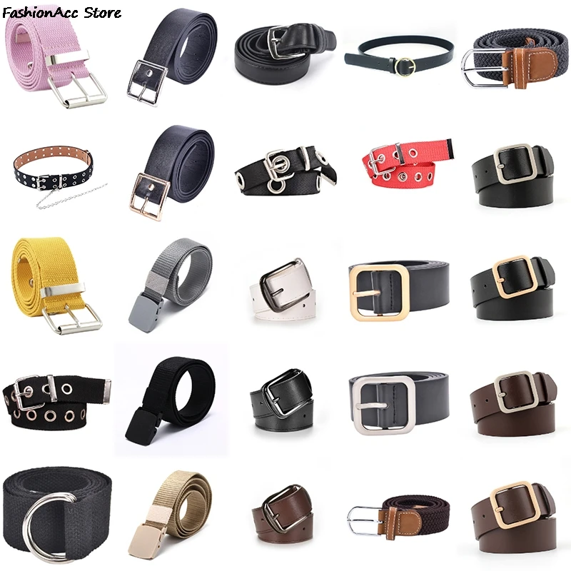 

1pc Fashion Style Men's Fashion Stretch Braided Elastic Woven Canvas Buckle Belt Waistband Waist Straps Men Weaving Belt
