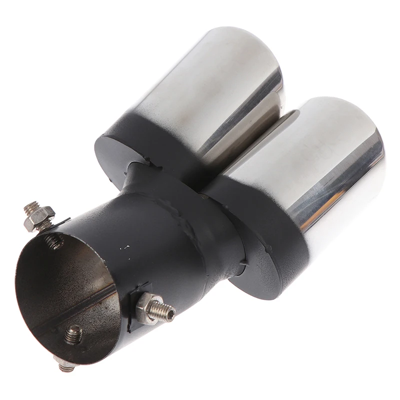 Новое универсальное украшение автомобиля хромированная Хвостовая труба из