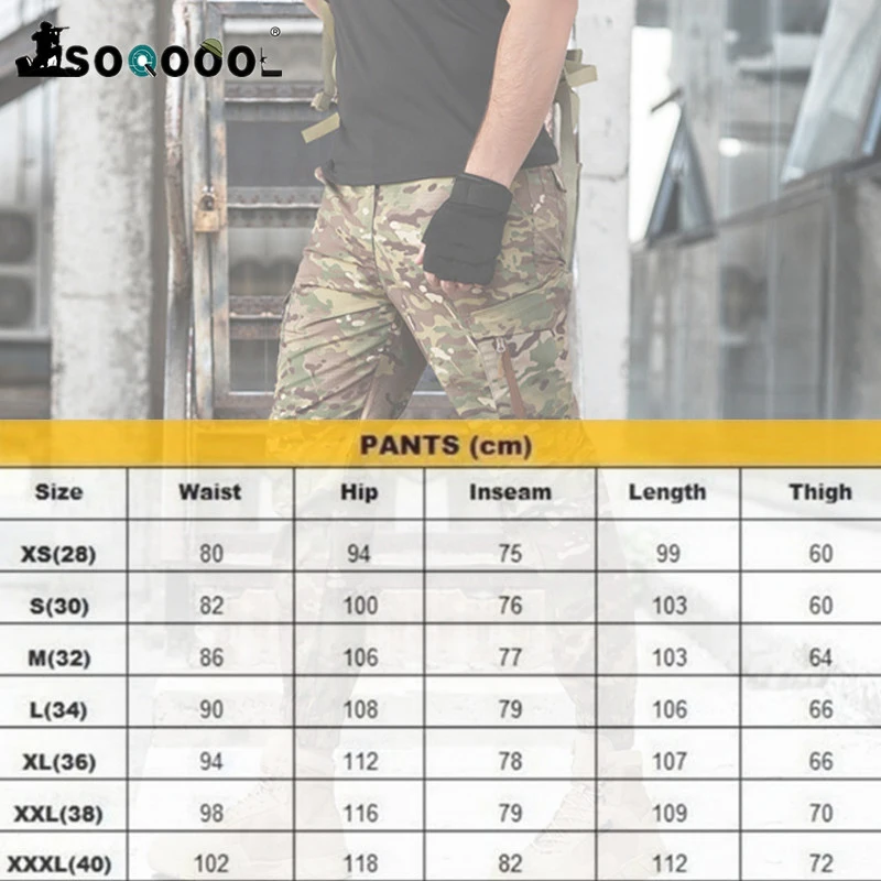 

Tactical Camouflage Training Military Pants Battlefield Army Training Air Gun Military Pants Trousers Wear-resistant Casual Pant