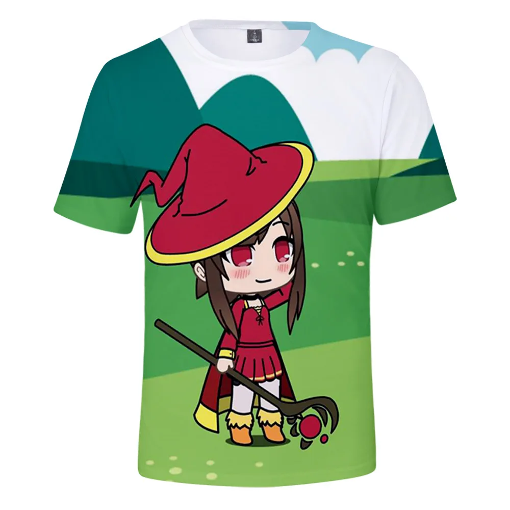 Anime Tees Cute Cartoon Gacha Life Kids T Shirt for Boys Girls 3D Short Sleeve Funny Tshirt Streetwear Children/Adult Clothes images - 6