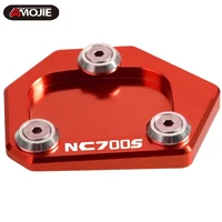 cnc motorcycle side stand enlarger kickstand enlarge plate pad accessories for honda nc700s nc700 s 2012 2013 2014 2015 2016