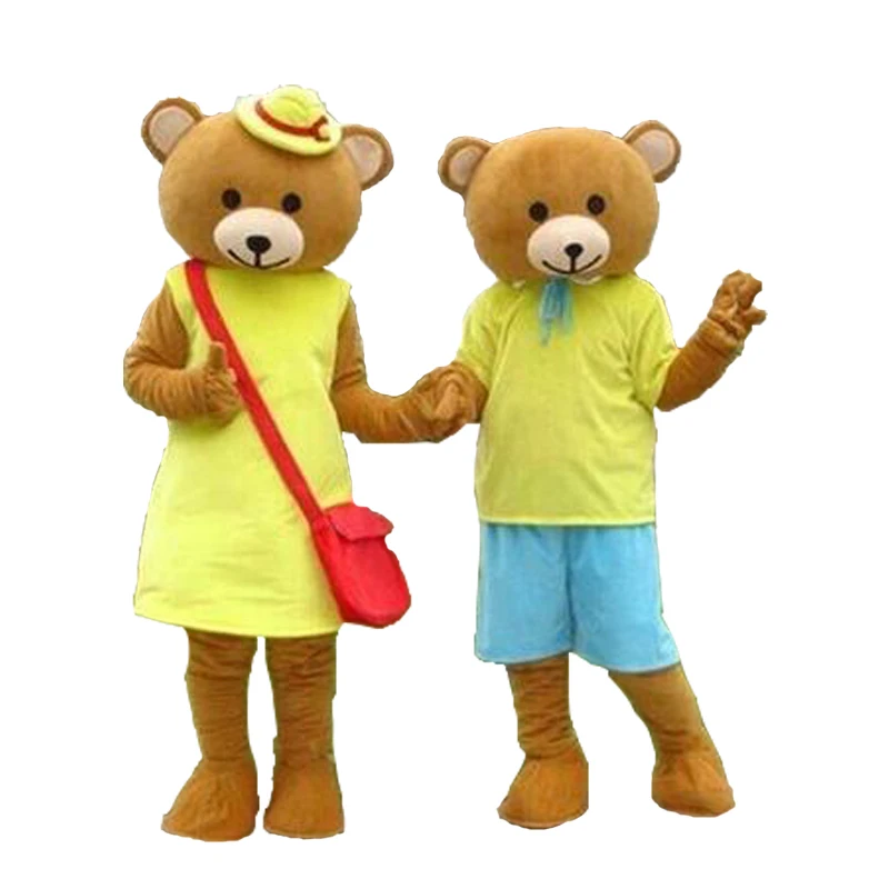 

Cute teddy bear cartoon doll costume bear walking props costume head performance cartoon costume bear