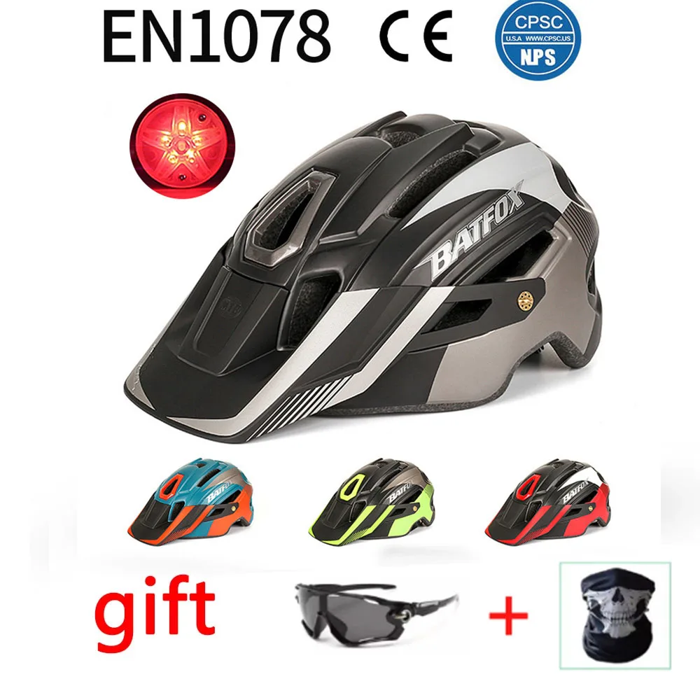 Горный велосипедный шлем BATFOX ульсветильник с большими полями подсветильник кой