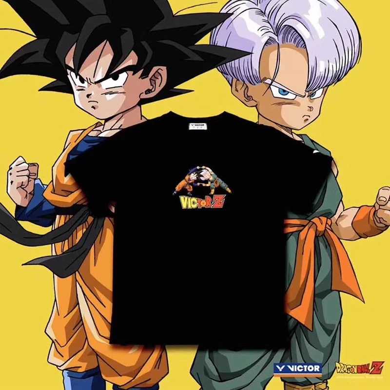 Genuine Victor Badminton Jersey Dragon Ball Z Son Goku Men Women Sport Wear T-Shirt | Спорт и развлечения