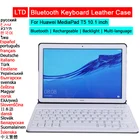 Чехол с Bluetooth клавиатурой для HUAWEI MediaPad T5 M5 lite 10,1 M6 MatePad 11 Pro 10,8, чехол для планшета, русская, Арабская, Иврит Клавиатура