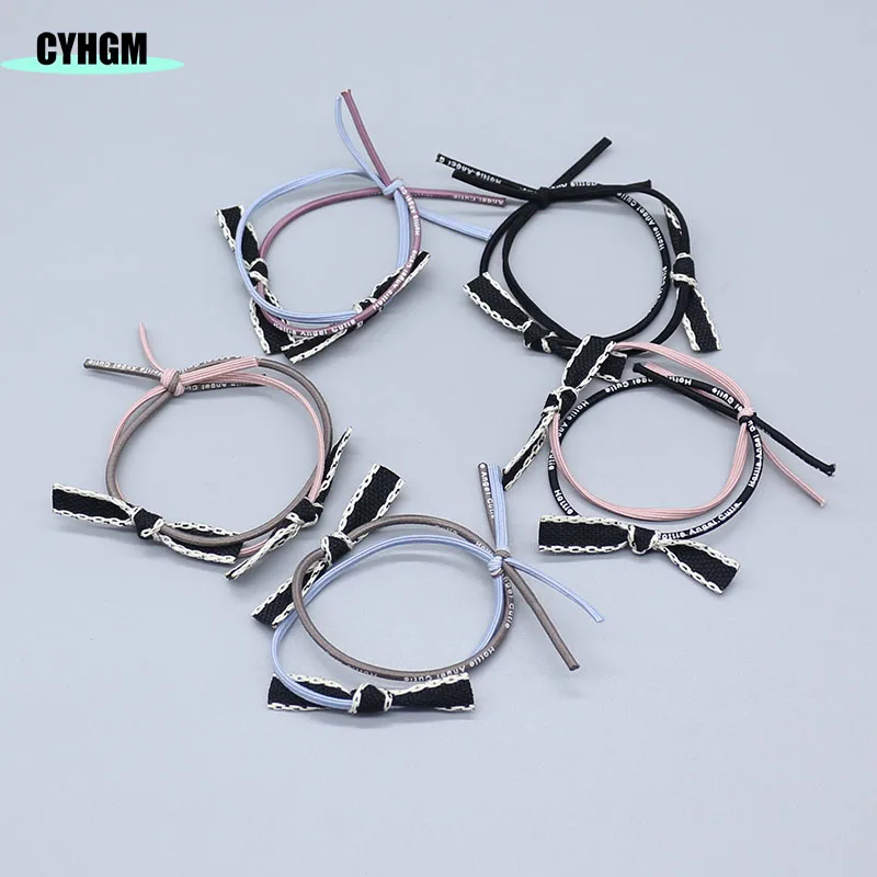 

elastic hair bands girls kawaii hair ties decoration vintage floral satynowa gumka bloem haar hair accessories brand G019