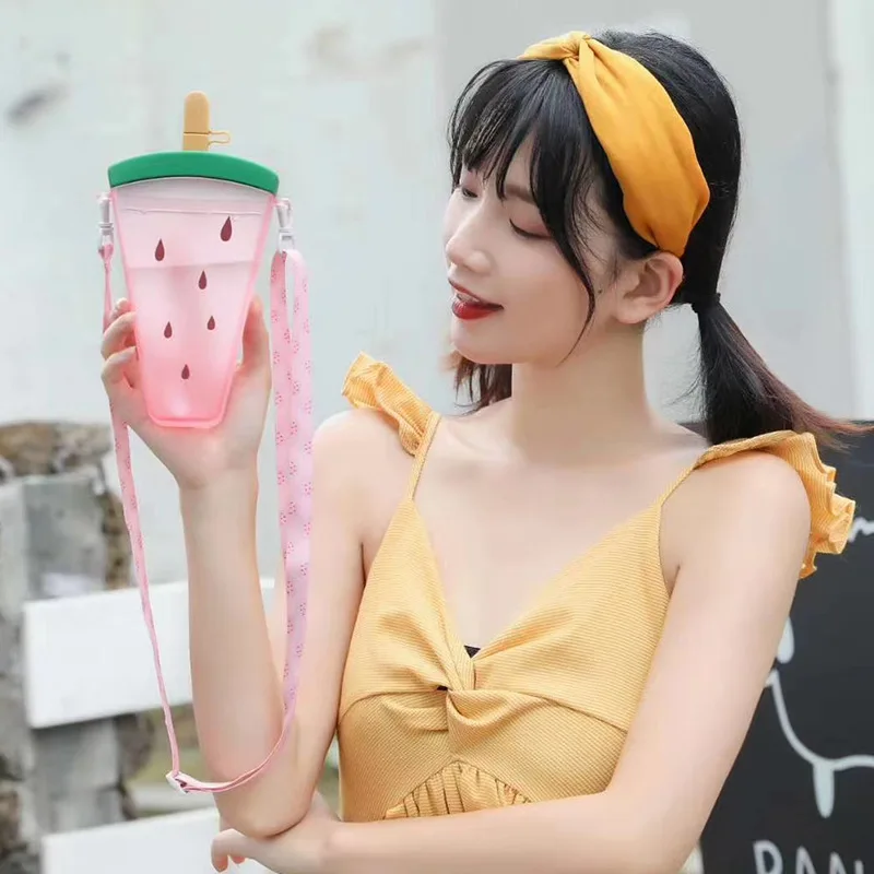 Новинка пластиковая бутылка для воды Fruite портативная прозрачная Герметичная