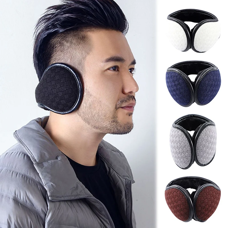 

Теплые наушники для мужчин и женщин, плюшевые регулируемые зимние наушники для спорта, велоспорта, езды на велосипеде LL @ 17