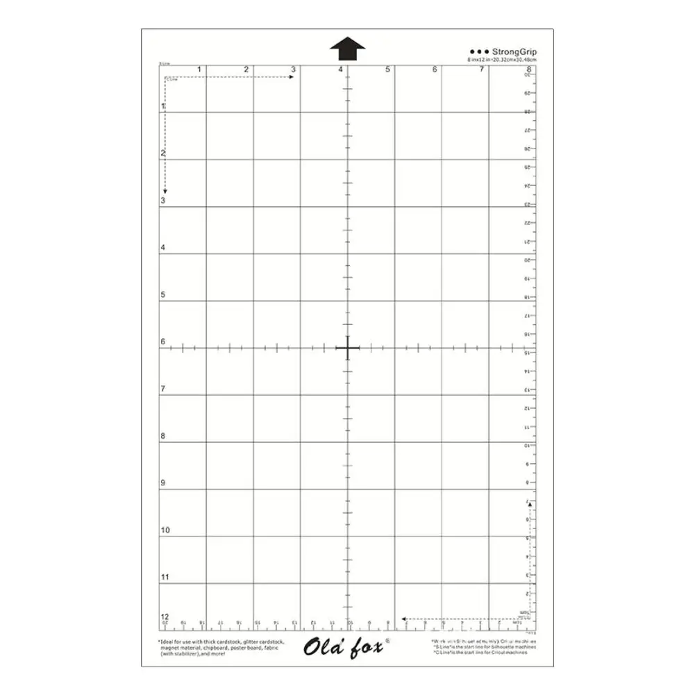 3 шт. сменный коврик для резки прозрачный клейкий с измерительной сеткой 8 на 12