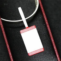 colored border jewelry label 7530mm white blank price tag square round heads paper labels sticker for ring necklace bracelet