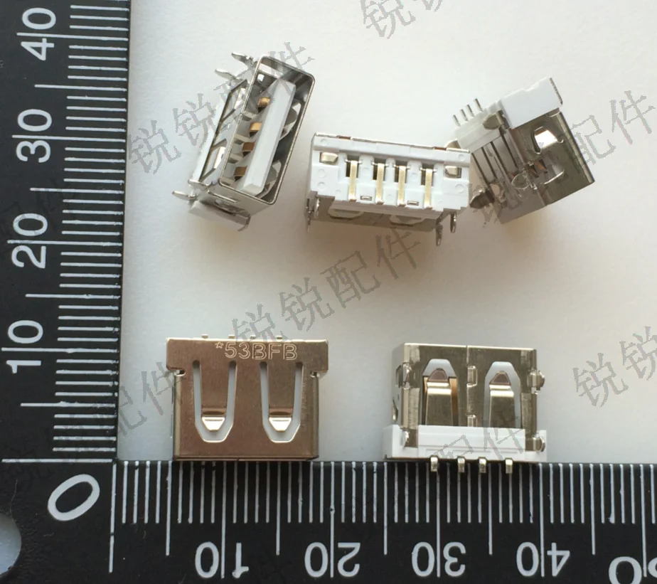 

For laptop USB female data interface USB short body 90 degrees heavyPlate bending female seat insert 4 feet