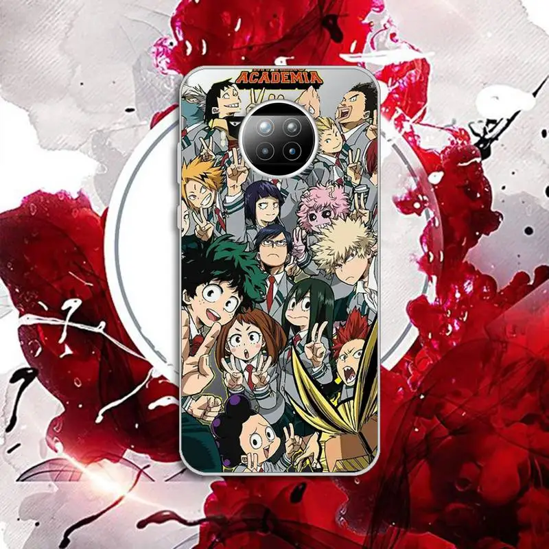 

Anime My Hero Academia Phone Case Transparent for Xiaomi Redmi note 10 t 8 9 pro lite 11