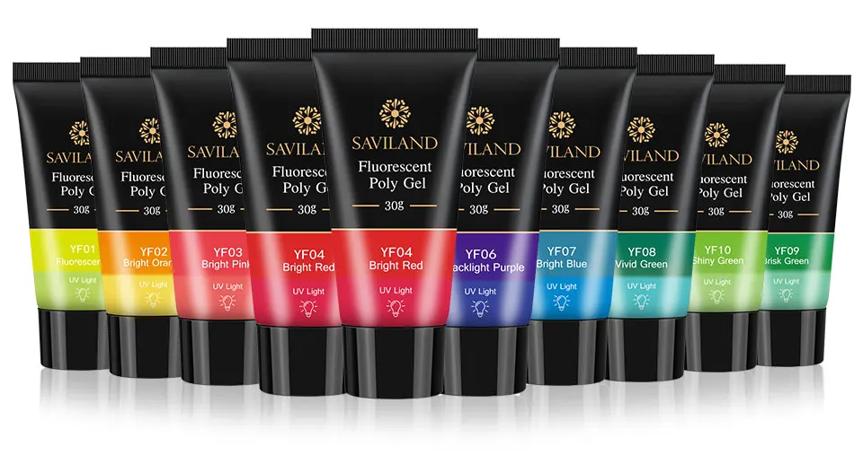 SAVILAND 30 мл неоновые ногти флуоресцентный полигель быстрое строительство акриловый полигелевый удлинитель яркий для дизайна ногтей