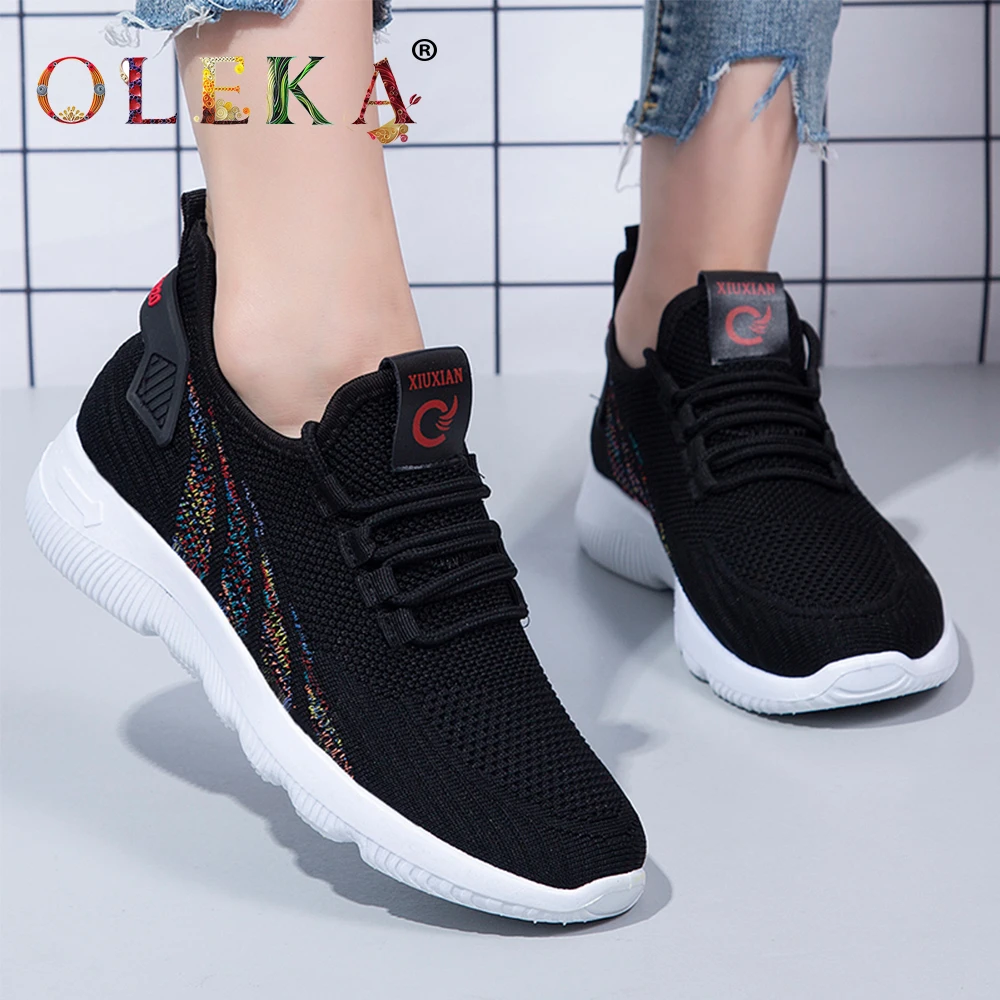 Женские кроссовки Oleka на платформе повседневные женские с круглым носком
