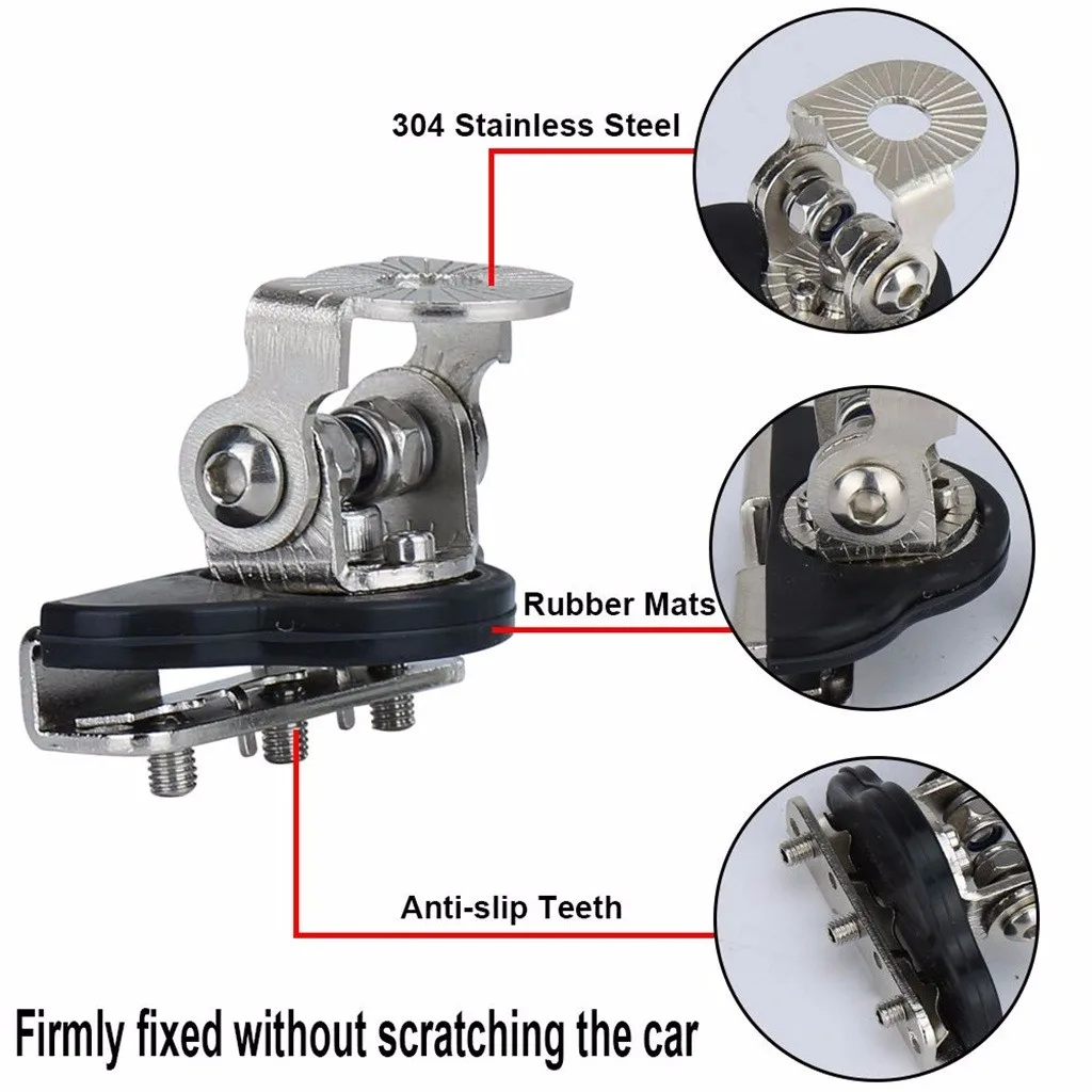 2 шт. Автомобильный кронштейн держатель зажима из нержавеющей стали монтажный