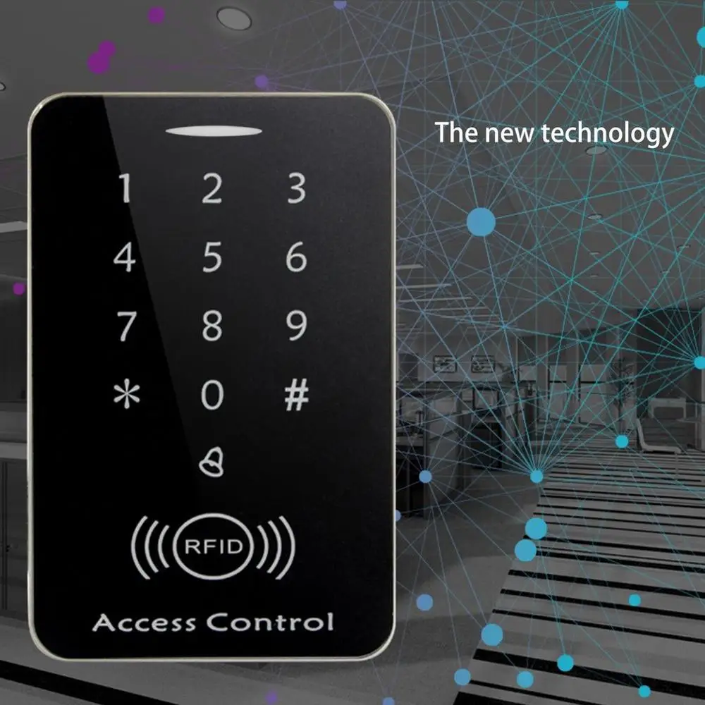 Сенсорный экран RFID считыватель карт с цифровой клавиатурой 10 шт. ключи карты M203SE