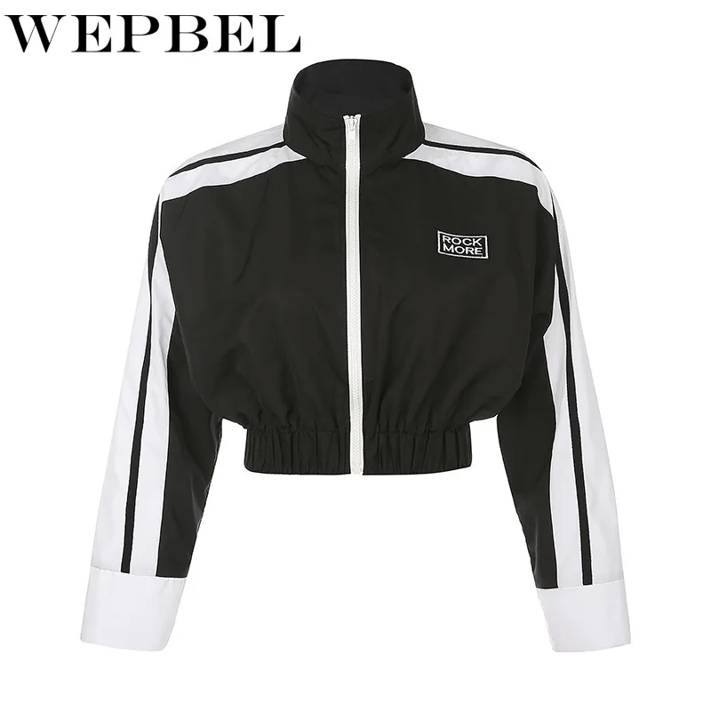 

Mandylandy Women Autumn Spring Crop Tops Long Sleeve High Collar Hoodie Sweatshirts Zip Up Crop Sport Jacket Zipper Coat Outwear