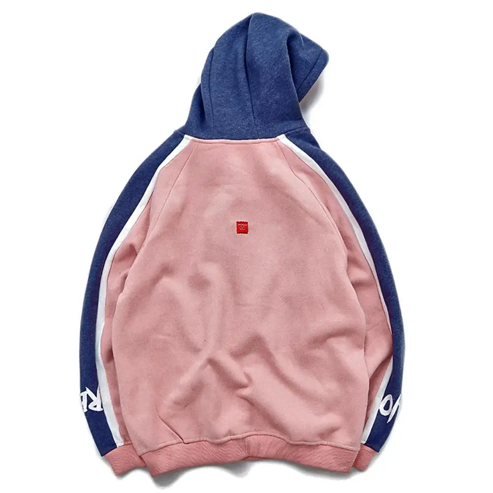 Aelfric Eden цветной блок лоскутное письмо печатных толстовки мужские осенние Harajuku