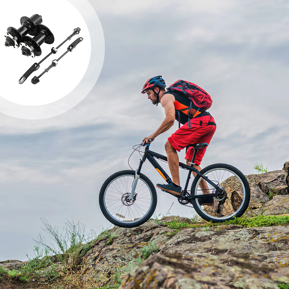 

MTB Mountain Cassette Hub Bike Hub Set Disc Card Brake Bike Hub Bearing Bicycle Hubs 32 36 Holes Ball Hub Quick-Release Hub Kit