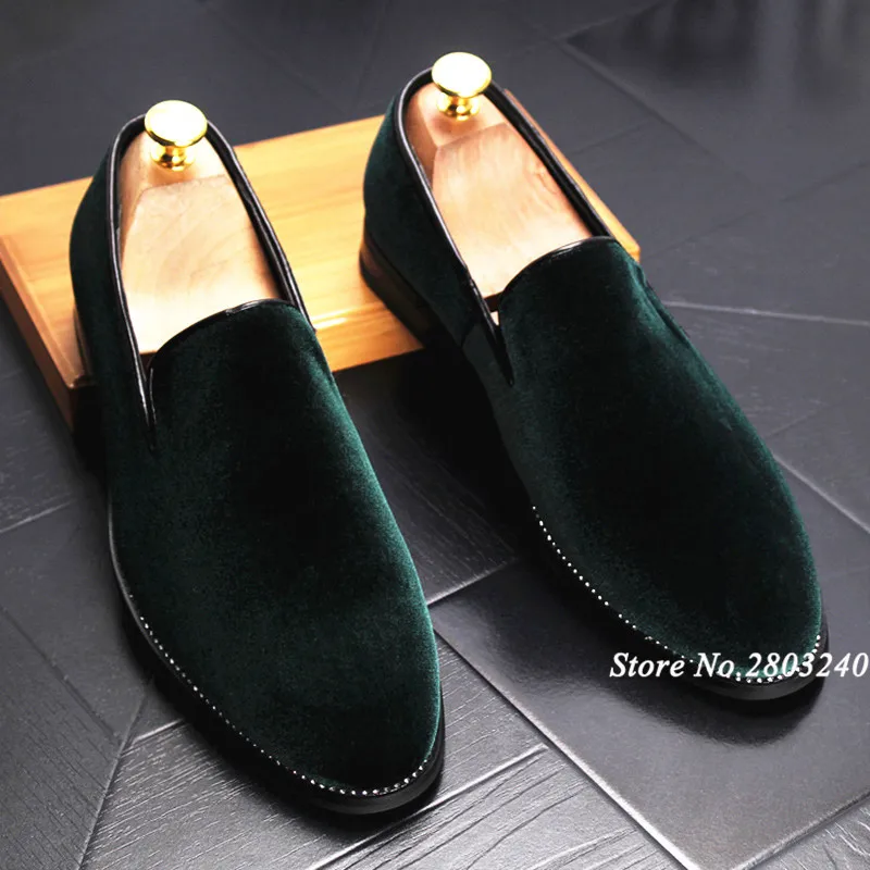 Новинка Мужские очаровательные бархатные Лоферы наивысшего качества с острым