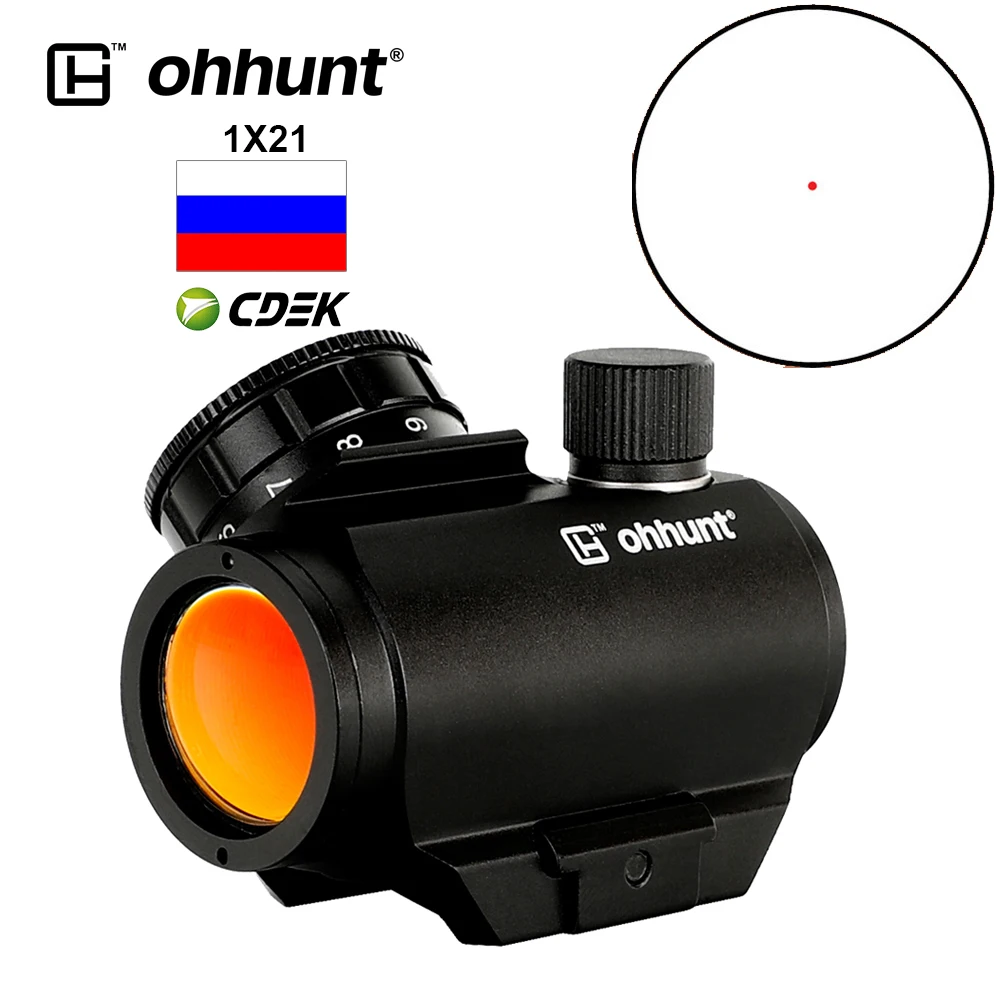 Тактический компактный прицел ohhunt 1X21 с красной точкой низкая мощность 3 MOA