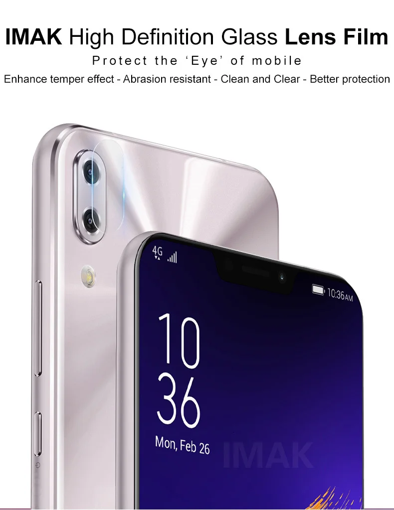 IMAK HD объектив камеры закаленное стекло для Asus Zenfone 6 5Z 5 ZS630KL ZS620KL ZE620KL Защита объектива камеры
