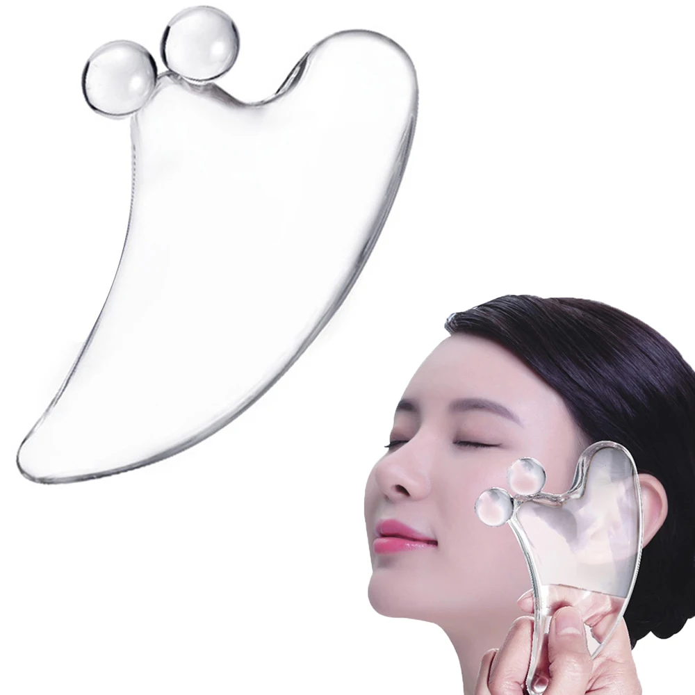 Смола чистая Gua Sha доска лица глаз спа Сообщение Кристалл скребок Акупунктура