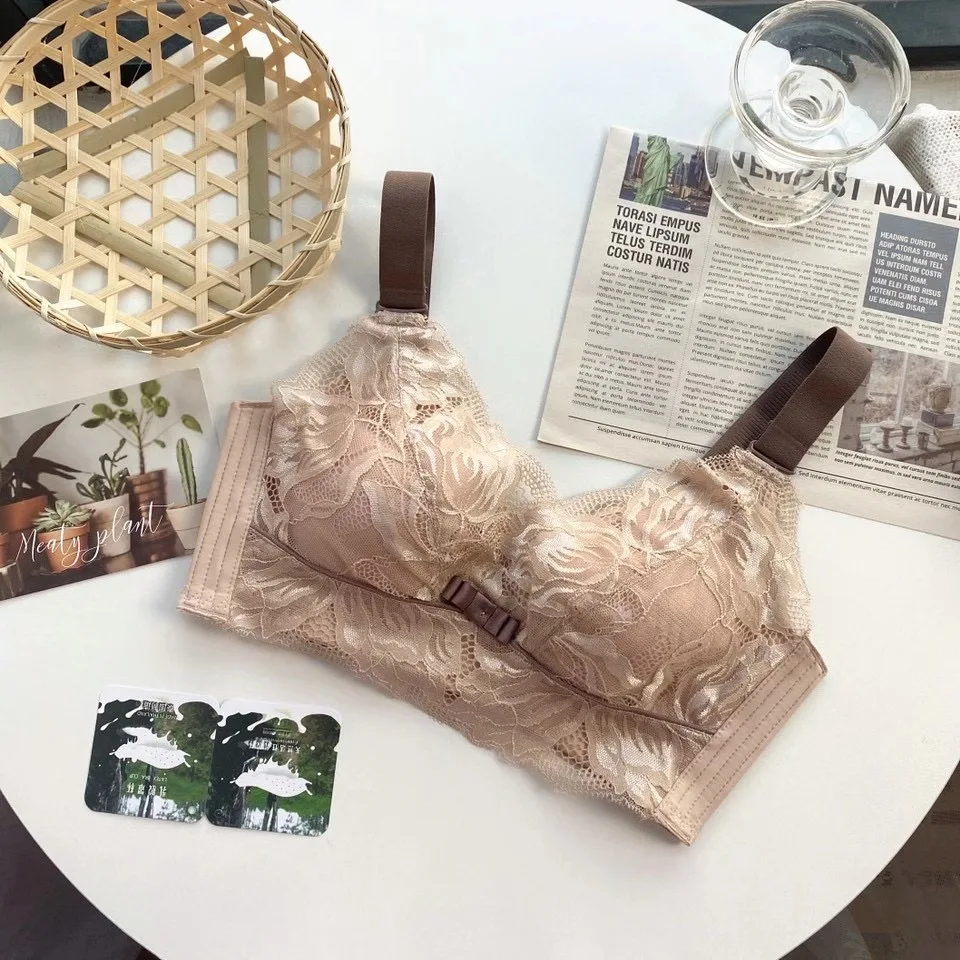 MeooLiisy Sexy Bra  Lingerie Feminina Wire Free Bra Underwear Women  Lace Sexy Intimates Embroidery Underwear & Sleepwears