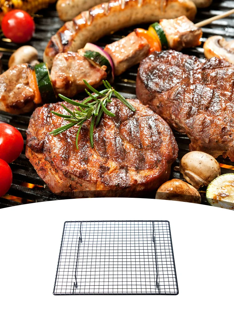 

Cake Cooling Rack Cookies Biscuits Bread Muffins Drying Stand Cooler Grid Net Wire Holder Bakeware for Home Kitchen