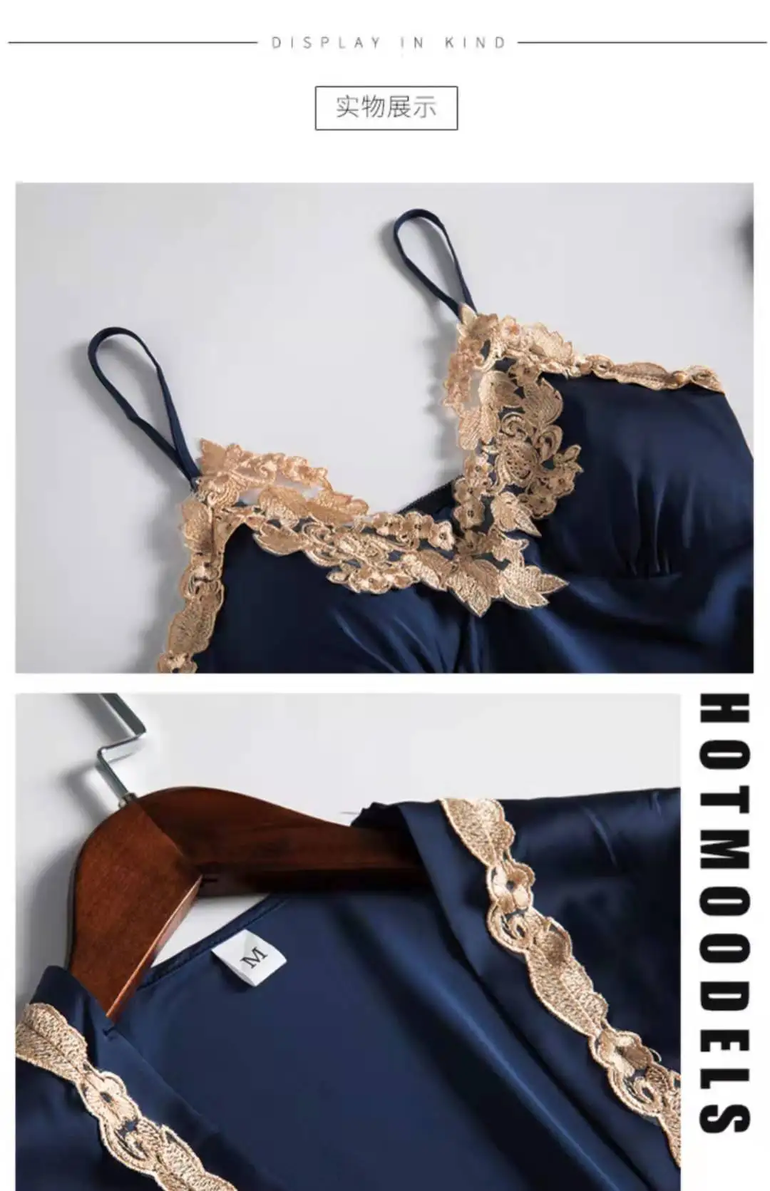 

pajamas for woman home clothes Silk Sexy Lace Pyjamas Satin Sleepwear Pijama Homewear Summer 2021 with Chest Pads