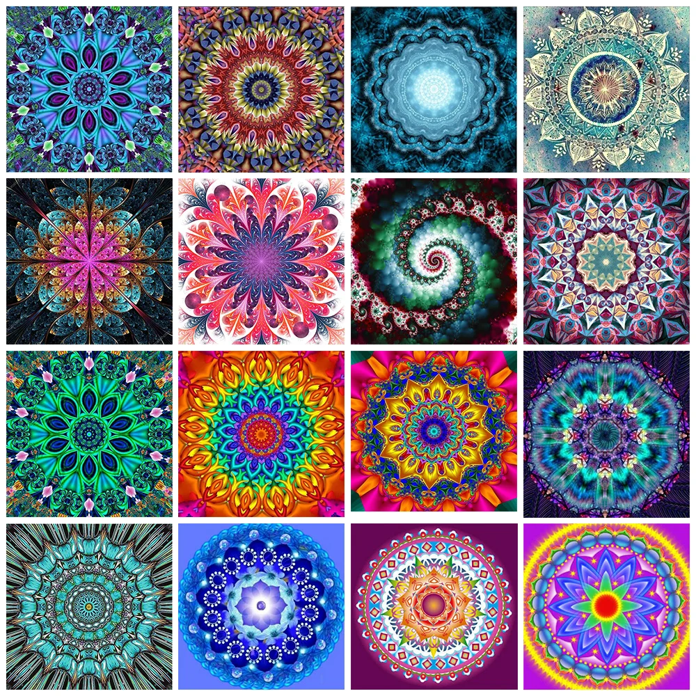 

5D Diamond Painting Full Diamond Mandala Round Diamond Embroidery Mosaic Cross Stitch Kits Home Decoration Pattern Diy Handmade