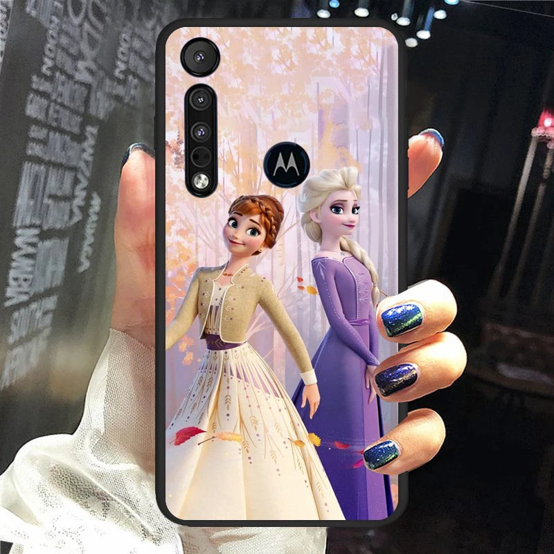 

Disney Princess Aisha for Motorola G9 G8 G E7 E6 One Play Marco Hyper Fusion Stylus Power Edge Plus Soft Black Phone Case
