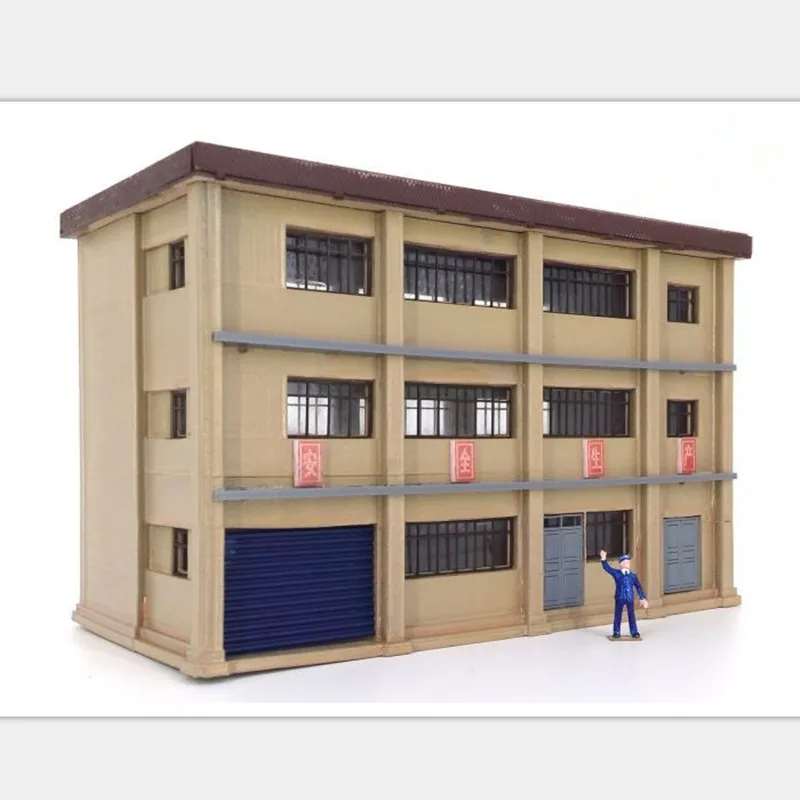 

1:87 HO Scale Model Assembly Building Model for Sand Table Decorations T18
