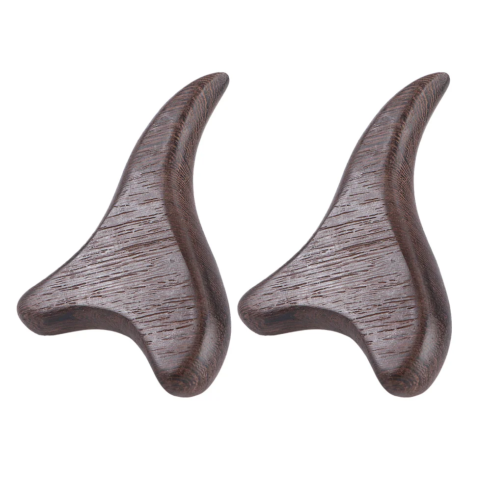 

2pcs Household Tri Massager Wooden Lymphatic Massager Foot GuaSha Board