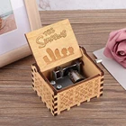 Музыкальная шкатулка ручной работы Симпсоны, деревянная резная музыкальная игрушка, ремесла, домашний декор, подарки для детей, любителей музыки