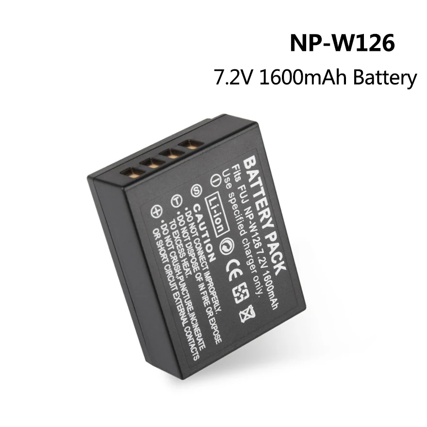 

7,2 V 1600mah NP-W126 NP W126, цифровая камера, фотосессия Fuji аккумулятор для Fujifilm XT2 XA3 X-T2 XT20 X100F X-A3, литиевые элементы