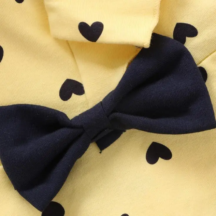 Новинка 2017 комплект одежды для маленьких девочек милый из 2 предметов с принтом в