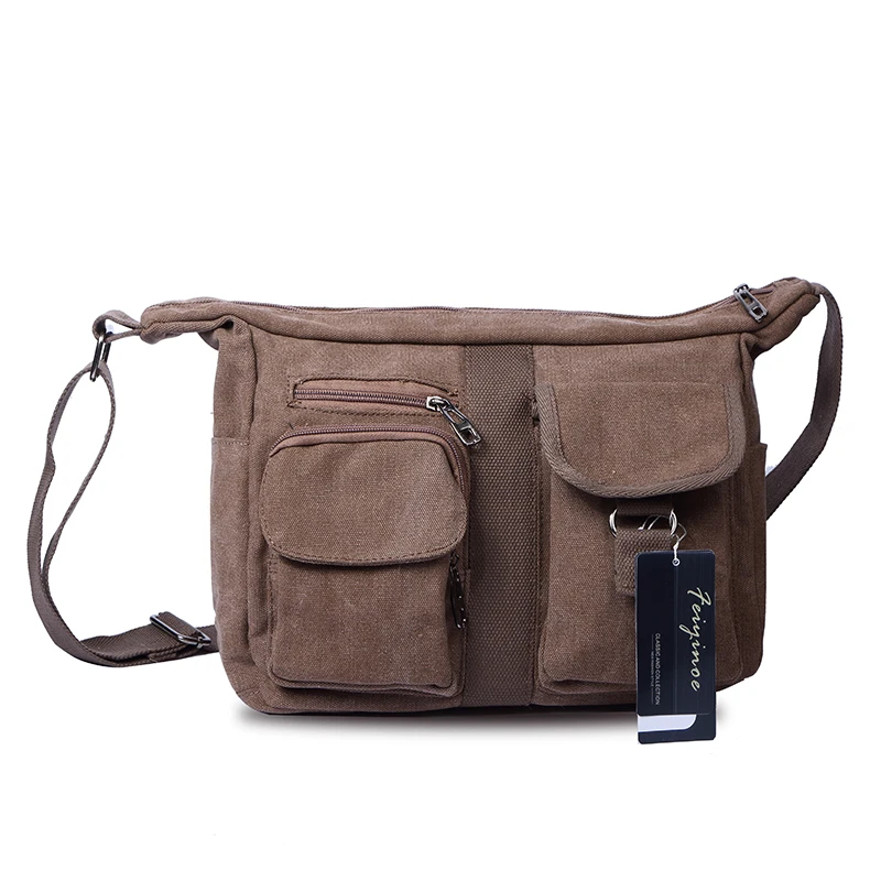 Холщовая Сумка Мужская косая сумка сумка-мессенджер на плечо 2020 | Багаж и сумки