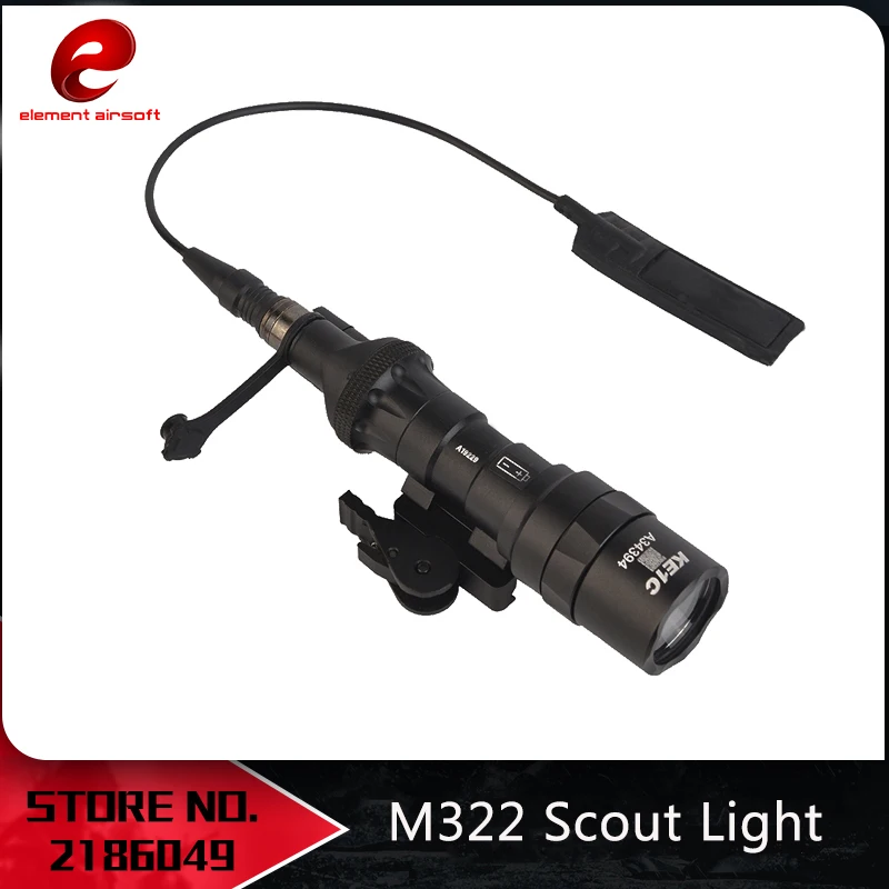 

Airsoft элемент светодиодный тактический вспышки светильник Surefir M322 250 люмен винтовка Скаут Охота светильник страйкбол светильник EX442