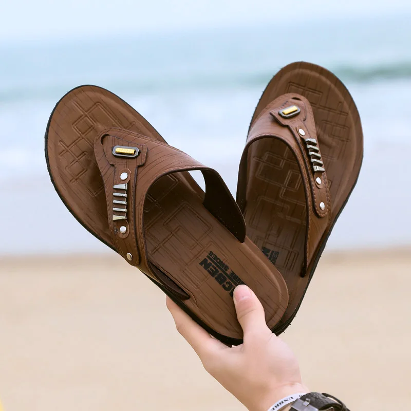

Man Sandals 2021 Summer Casual Shoes Clappers Men's Beach Sports Gladiator Sneakers For Men Sneaker Jelly Rubber Flip Flops Shoe