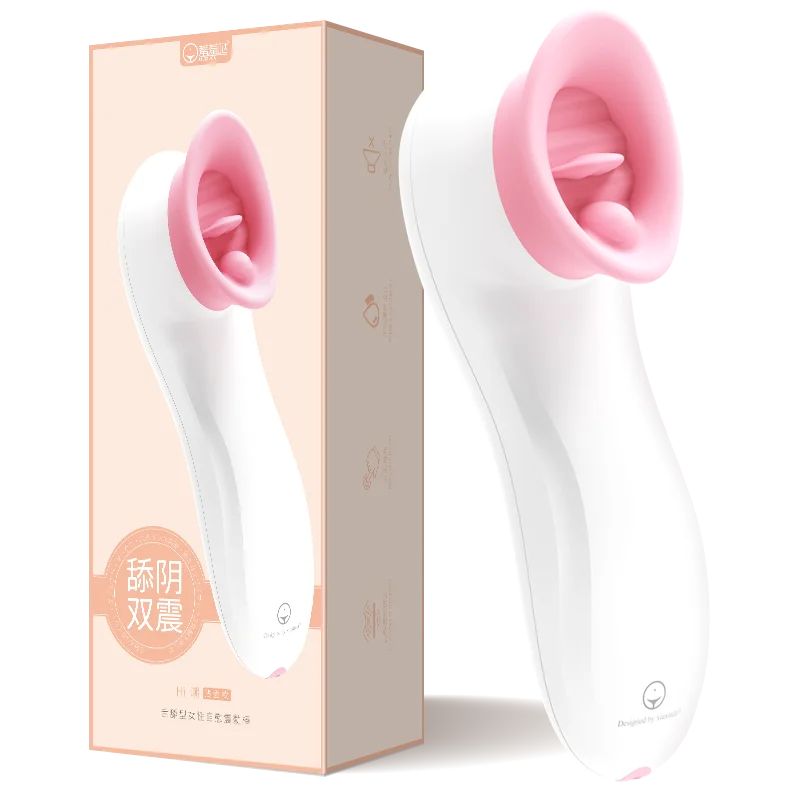 7 скоростной вагинальный вибратор для женщин лижущий язык на присосках клитора