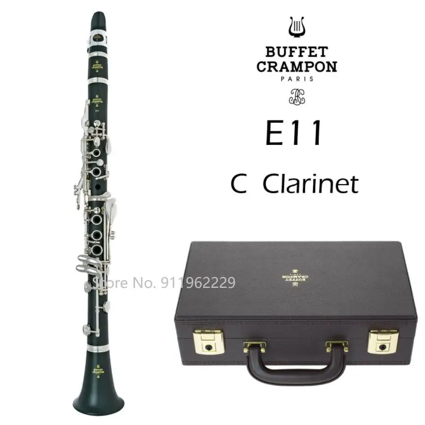 

Buffet Crampon E11 Clarinet in C | BC2201-2-0W | Brand New Wood 17 Keys B Flat Musical Instrument
