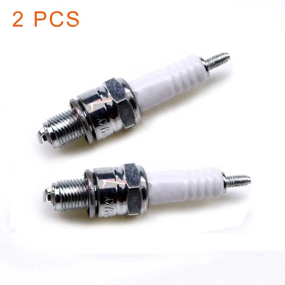 

2 шт. зажигания мотоцикла C7HSA свечи зажигания для Honda Yamaha Kawasaki Suzuki 50cc 125cc ATV пит-Грейт Go Kart Quad мини-камера для автомобиля мотоцикла