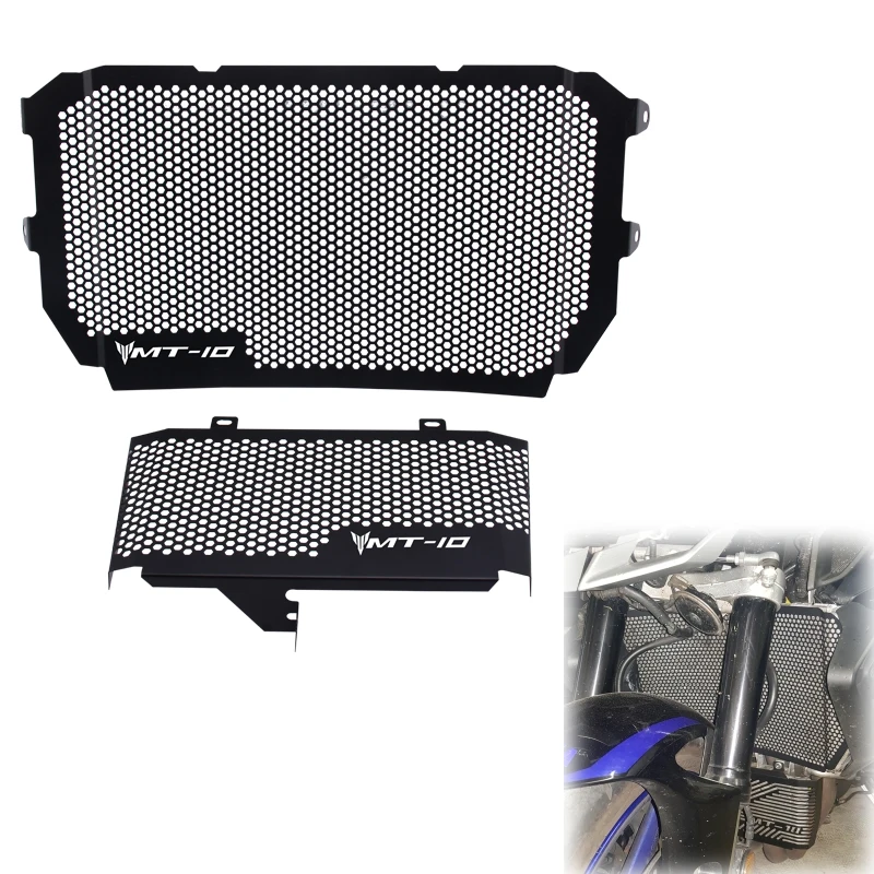 Black Color Motorcycle Accessories Radiator Guard Protector Grille Grill Cover For YAMAHA MT10 MT-10 MT 10 2016-2017