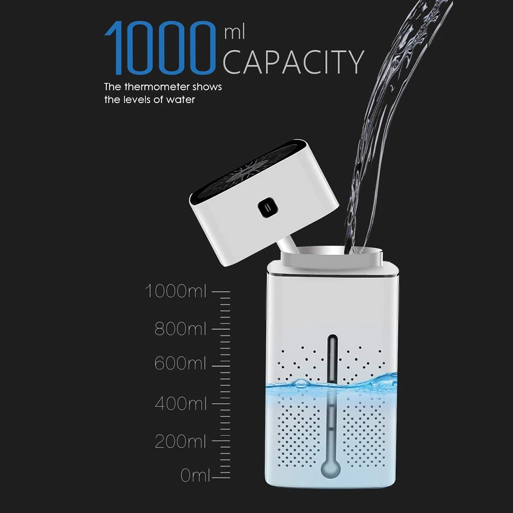 Увлажнитель воздуха 1000 мл Ультразвуковой Usb диффузор эфирное масло 7 светодиодов