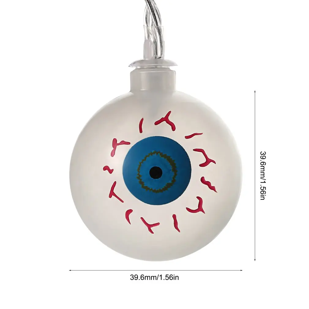 

Garden Decoration String Lights 10 LED Ghost Eyes Ball Fairy String Light for Outdoor Halloween Thanksgiving Party Christmas