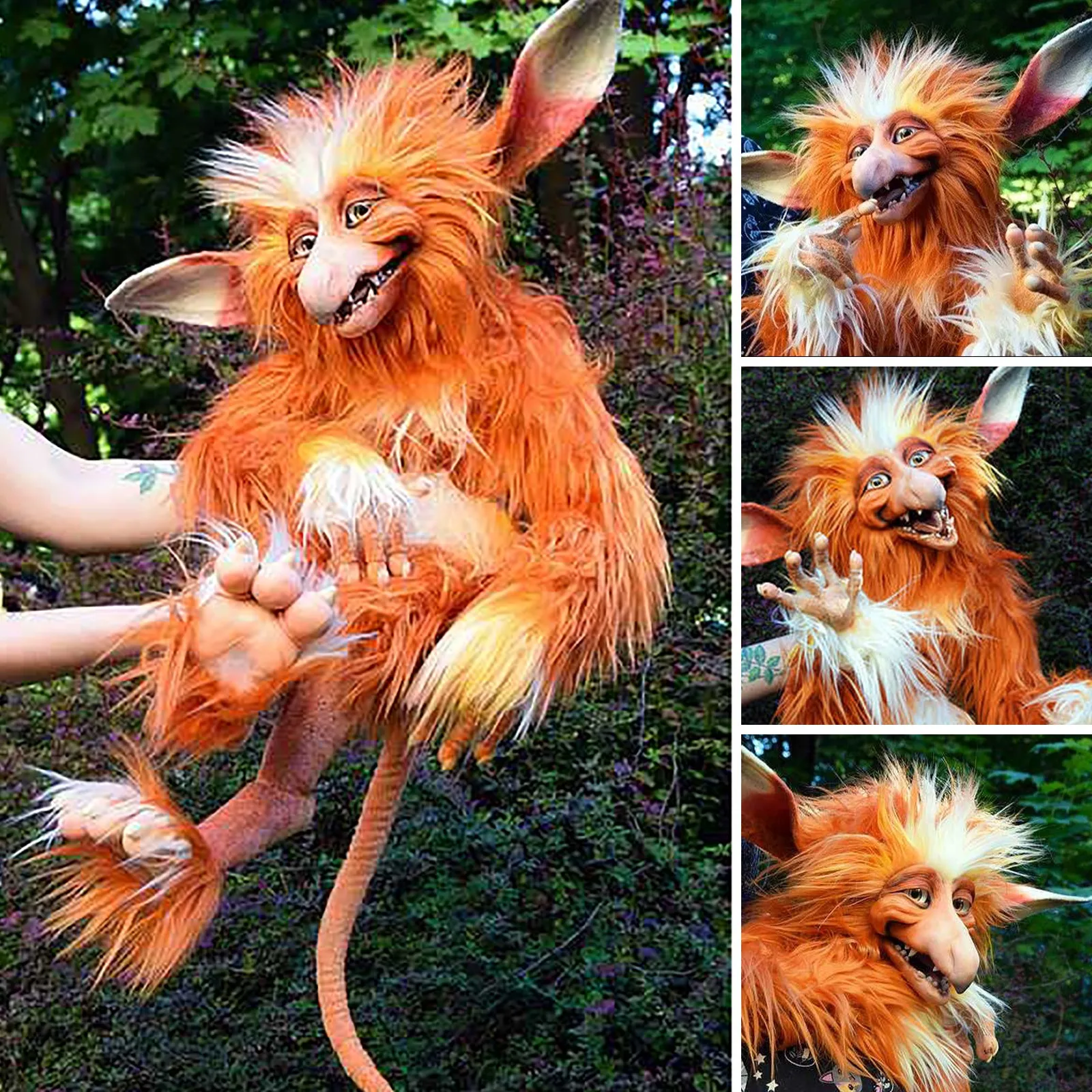 Забавный подарок плюшевая кукла червь из лабиринта Falkor невечной истории ручная