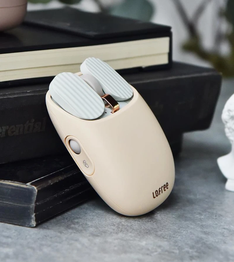 New Lofree milk tea MAUS Potato chips Wireless bluetooth mouse EP115 Optical  gaming work Mouse for girl